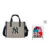 MLB Большая логотипная холщовая сумка-тоут New York Yankees Унисекс Сумки-тоут Черная 3AORS062N-50BKS