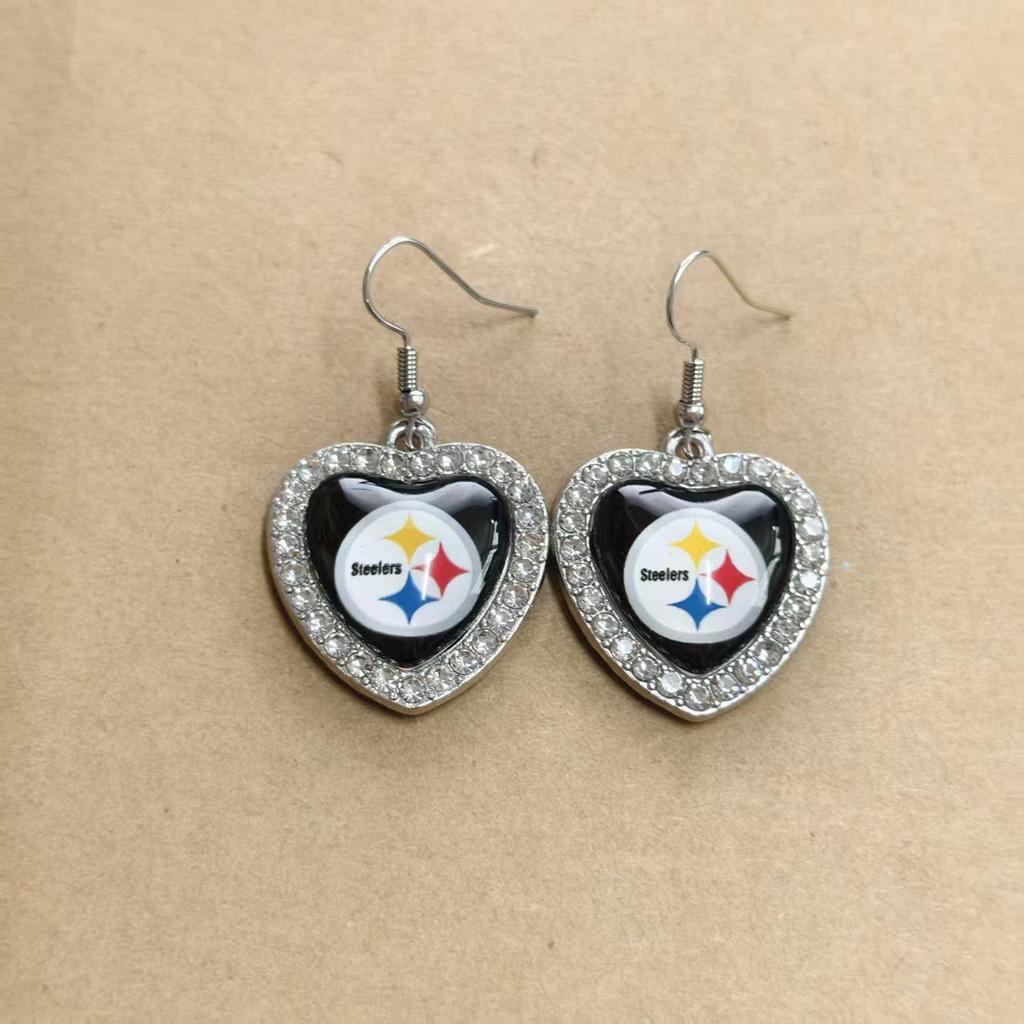 Серьги-крючки с логотипом Kansas City Chiefs