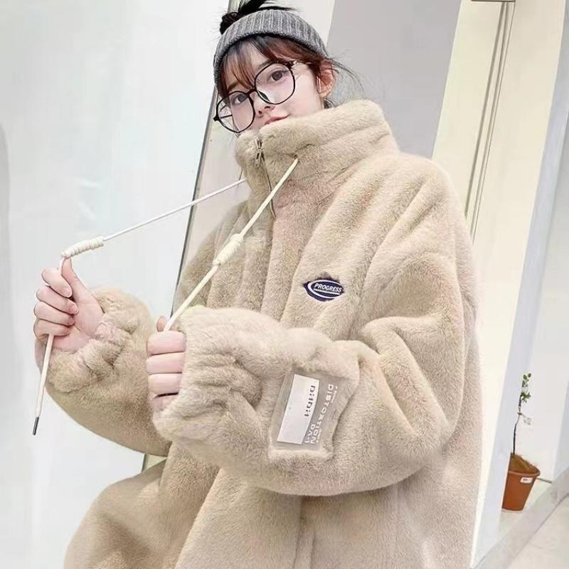 Женское пальто из искусственного меха, имитация овечьей шерсти, осенне-зимнее легкое новое, имитация меха кролика рекс, пушистое короткое