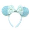 [tsubame E-TIME] Cute Minnie Mouse Ear Headband for Cosplay, Parties, and Halloween. Featuring a Large Ribbon. Also Featuring a Mickey Mouse Magic