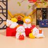 Lucky Mini New Year Cat Figurines Mascot Simulation Cat Model Fortune Cat Ornament Party Supplies
