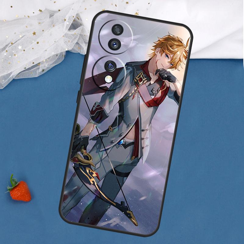 Чехол Genshin Impact Тарталья для Honor Magic 8 5 6 7 Pro 200 400 50 70 90 Lite Win RT X8c X8b X9a X9b X9c X9d