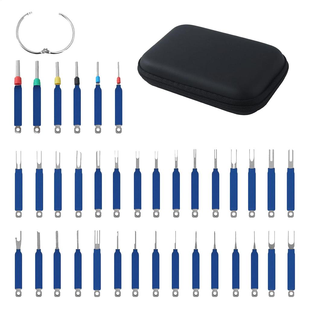36 шт. Инструмент для извлечения контактов, Съемник клемм, Электрический разъем, Автомобильный провод, Снятие панели бытового прибора, Снятие дверной обшивки, Жгут проводов