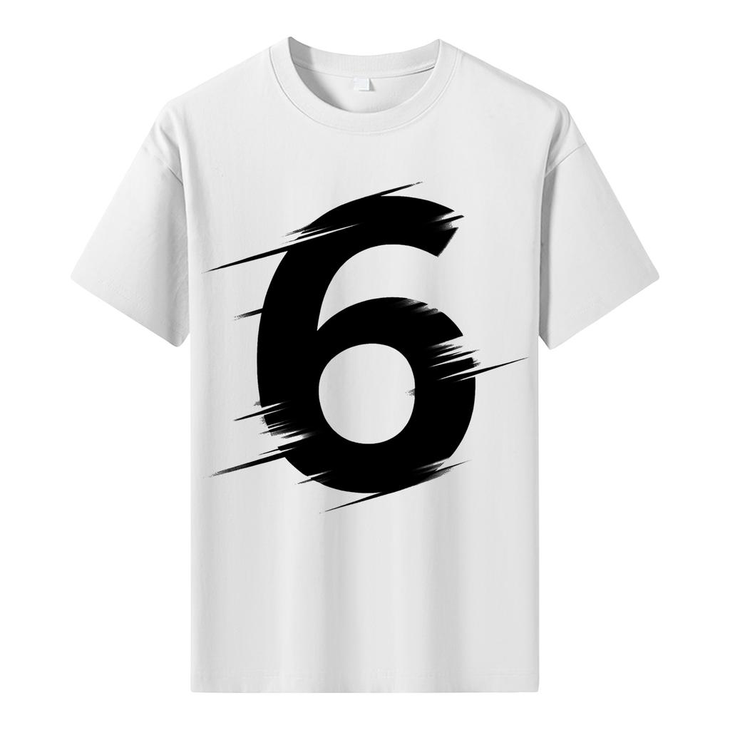 Мужская футболка с коротким рукавом с принтом Мужская свободная повседневная футболка с коротким рукавом