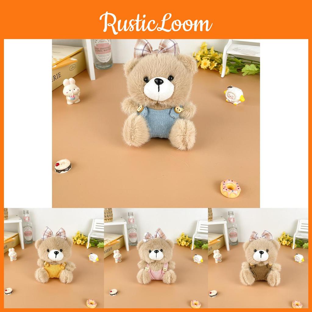 Bear Teddy Bow Plush Stuffed Toy Animal Doll Keychain Backpack Gifts Pendant