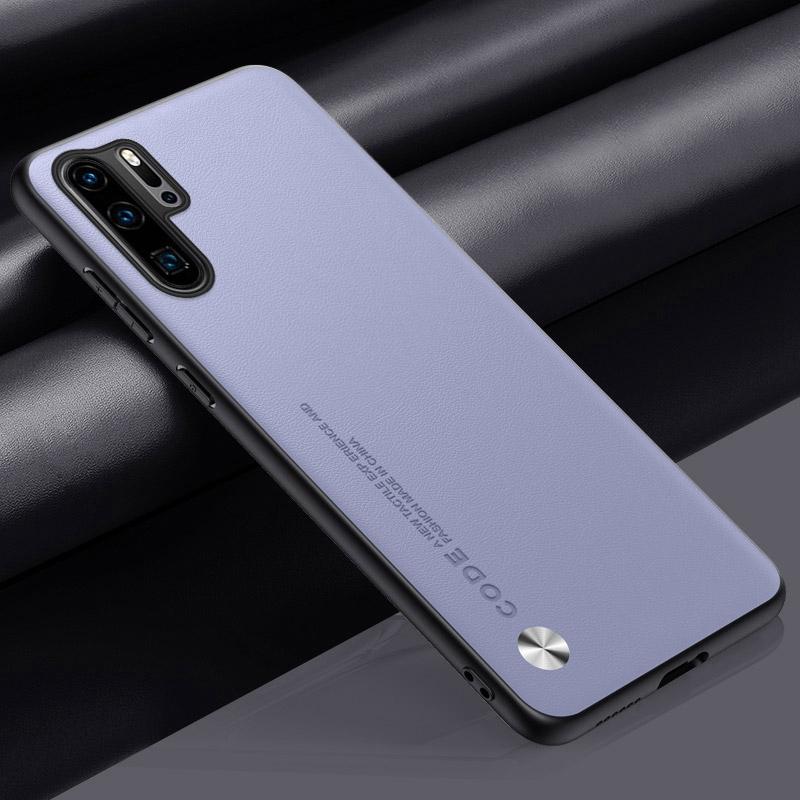 Роскошный чехол из искусственной кожи для Huawei P30 Pro, задняя крышка, матовый силиконовый чехол для телефона с полной защитой для Huawei P30 P30Pro Coque