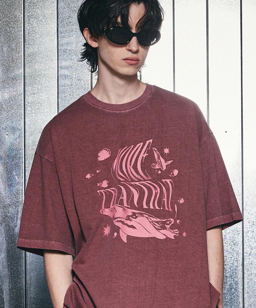 GAKKAI UNIONS More Than That Pigment Short Sleeve T-Shirt Phantom Pink
