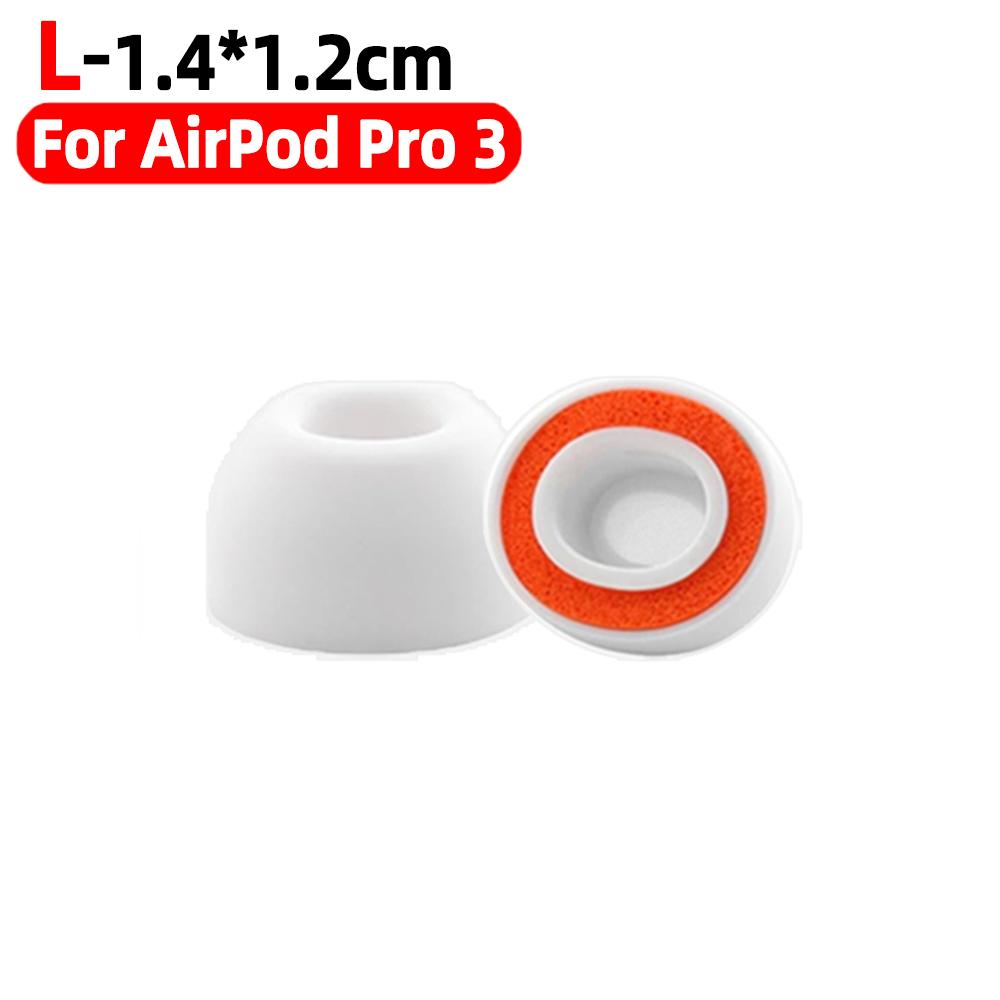 Амбушюры из пены с эффектом памяти для AirPods Pro 3 Противоскользящие ушные вкладыши Мягкая губка Замена амбушюр S/M/L для AirPods Pro3