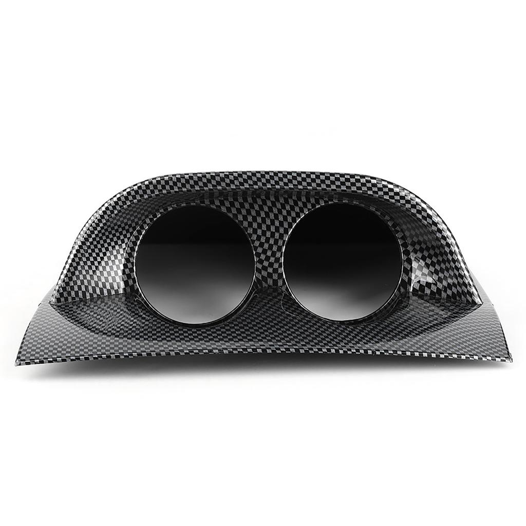 2in Dash Gauge Pod Dual Hole Car Meter Mount Holder Bracket Universal Auto AccessoryCarbon Fiber