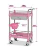 Stainless Steel & ABS Silent Medical Trolley