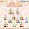 Eaki Crayon Shinchan Flocked Lying Party Blind Box Keychain Anime Peripheral Cute Plush Doll Collectible Toy Gift For Anime Fans