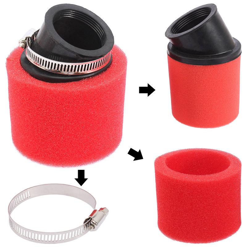 2Pcs 35mm Air Filter 50cc 70cc 90cc 110cc 125cc Motorcycle ATV Quad Scooter Go Kart Moped Pit Dirt Racing Super Pocket Mini Bike