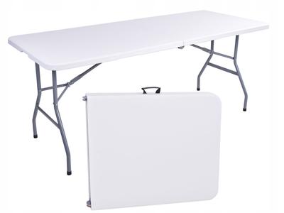 Стол для кейтеринга Feta White Складной в чемодан 180 см Белый