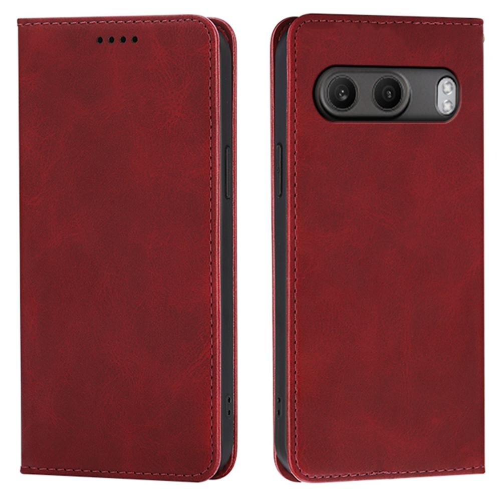 Для OnePlus Nord 4 Чехол-кошелек Кожаный чехол для телефона с текстурой телячьей кожи и скрытой магнитной застежкой