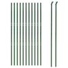 VidaXL Clôture en Treillis Métallique, Panneau de Clôture Décoratif, Barrière de Protection Jardin Patio Extérieur, Vert 154062