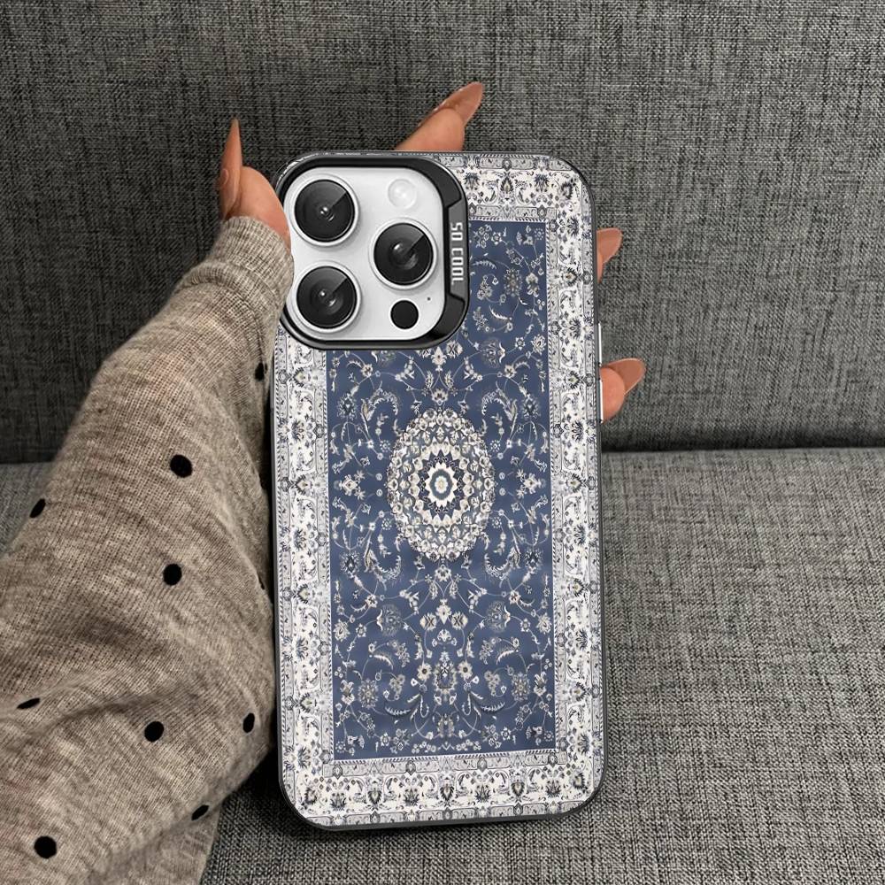 Ретро Персидский Принт Чехол для Телефона Для IPhone 17Air 16 15 14 13 12 11 Pro Max Plus Цветной Противоударный Чехол