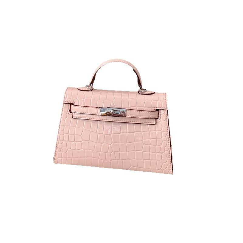 Фактурная сумка 2025 весна и лето новая сумка с крокодиловым узором сумка через плечо простая ретро сумка-мессенджер женская сумка