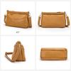 Hot Selling New Genuine Leather Handbag Retro Fashion Women's Shoulder Bag Trendy Designer Girl's Crossbody Bags Solid Color Simple Purse