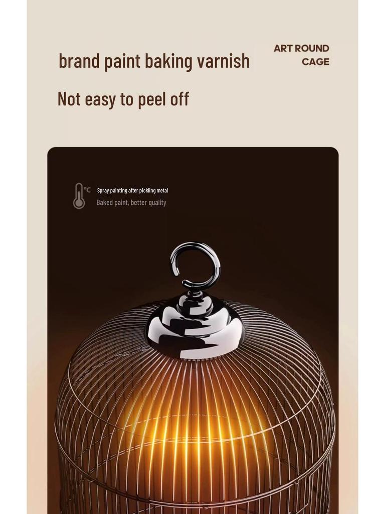 Роскошный круглый металлический набор клеток для попугаев, волнистых попугайчиков, корелл и майны