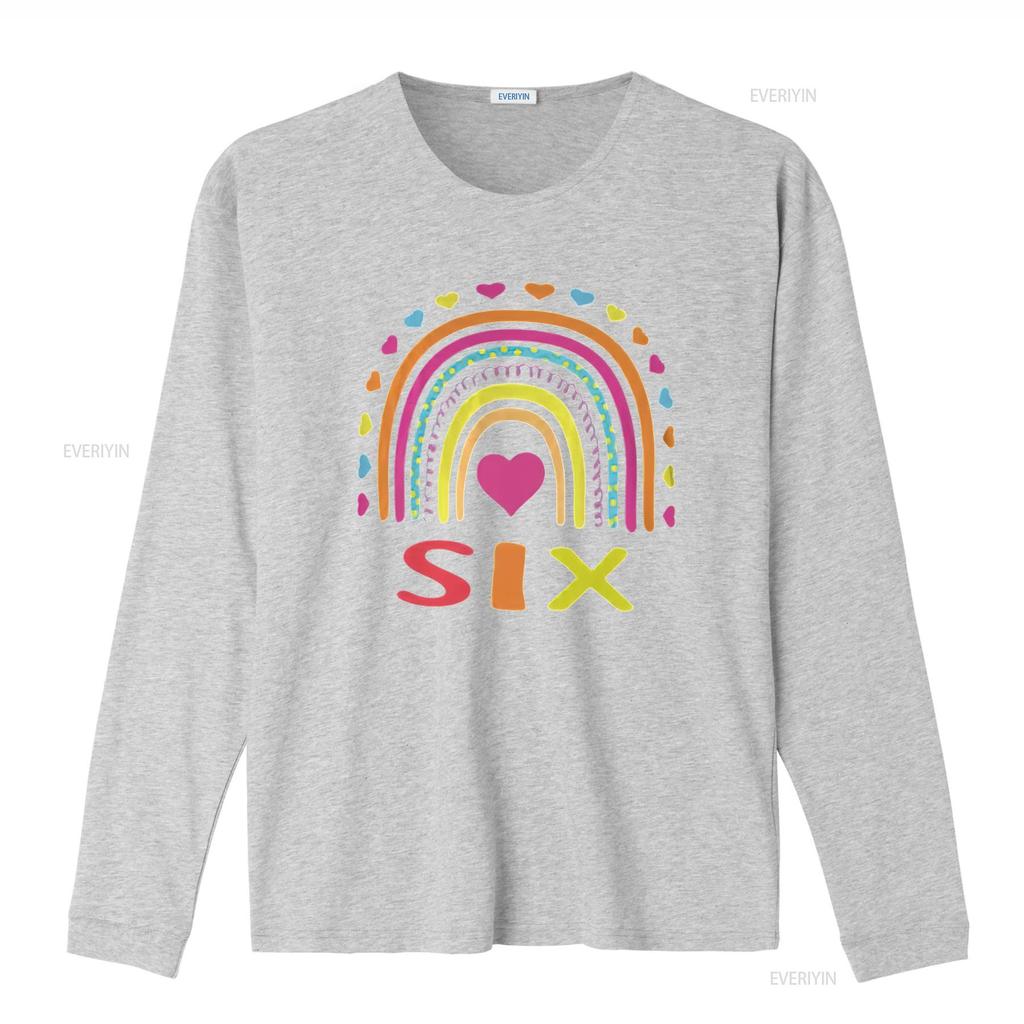 Womens 6 Years Old Rainbow 6th Birthday For Girls Boys Kids T Shirt White Small vintage Washed Slightly designer clothes