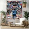 Messi Custom Your Name Wall Decor Tapestry Art For Pet Memorial Birthdaywedding Party Backdrop Family Gift
