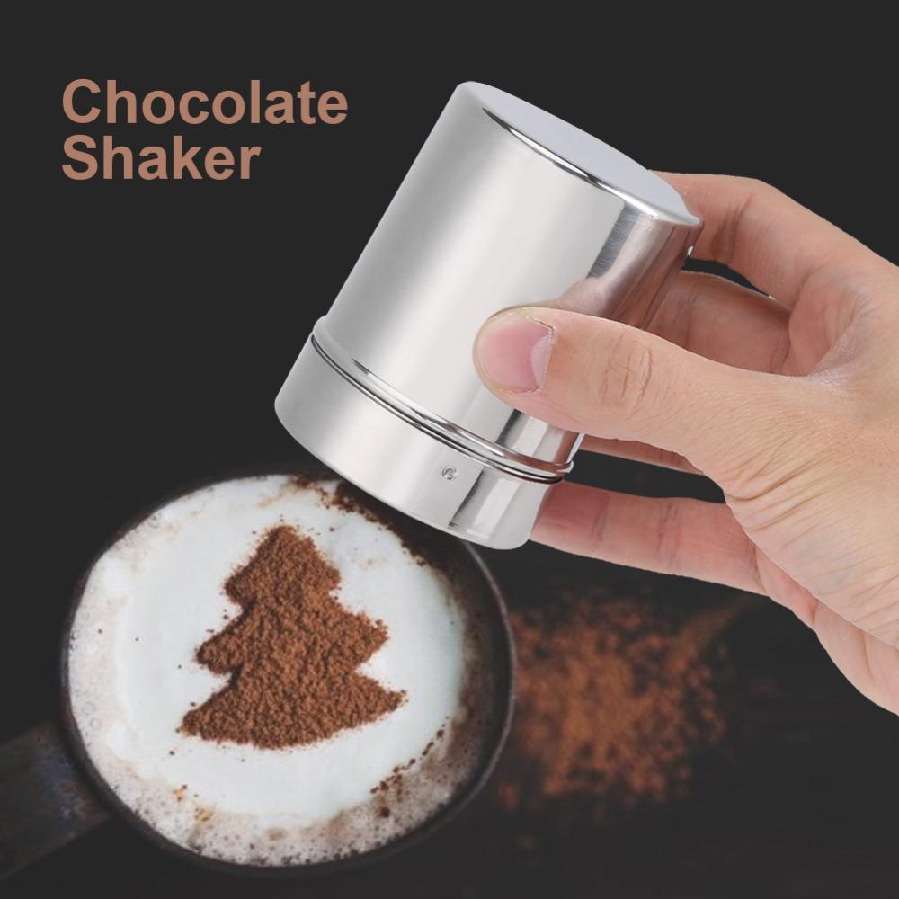 Fine Mesh Chocolate Shaker Stainless Steel Powder Dispenser Durable Cocoa Powder Shaker  Cocoa