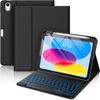 Чехол-клавиатура из кожи для iPad A16 Air 10-го поколения с подсветкой Bluetooth, слотом для стилуса и мышью