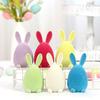 Multicolor Easter Rabbit Figurine Easter Egg Cartoon Buuny Statue  Desktop Ornament