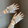 Knitted Wool Finger Gloves Thicken Glove Bracers Fashion Winter Gloves  For Woman Winter Warm
