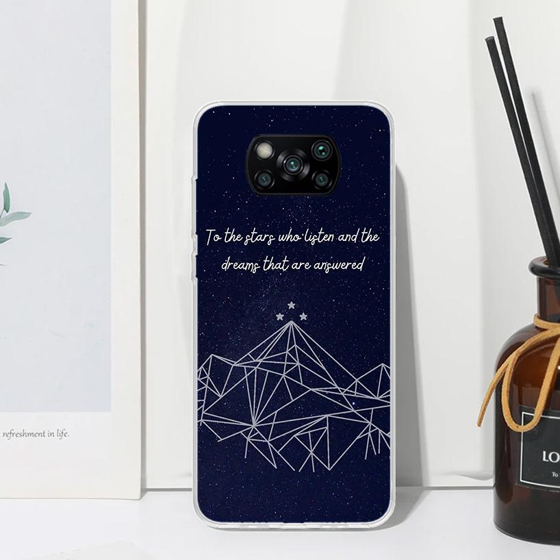 Чехол для телефона Sarah J Maas «Двор тумана и ярости» для Xiaomi Poco X7 X6 X5 M7 M8 Pro F7 Ultra Redmi 15C 15 13C 13 12C 12 10 10C 10A A