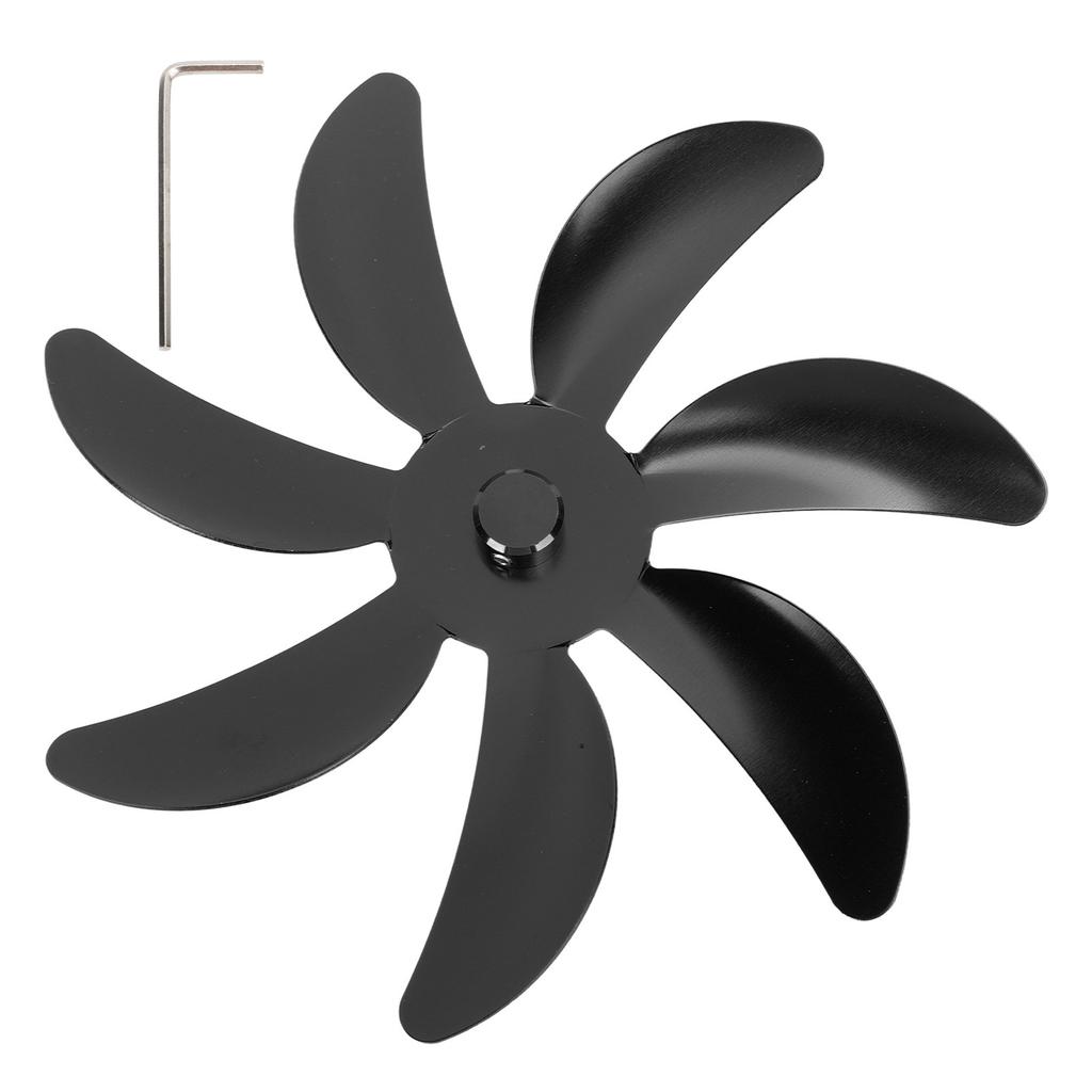 Вентилятор для печи Лопасть из алюминиевого сплава 7 лопастей Простая установка Универсальная замена лопасти вентилятора для камина