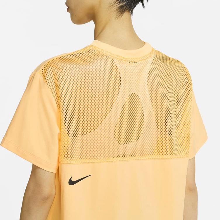 (WMNS) Nike Sportswear Tech Pack Печать логотипа Круглый вырез Оранжевый Светло-оранжевый Женский DC8116-884