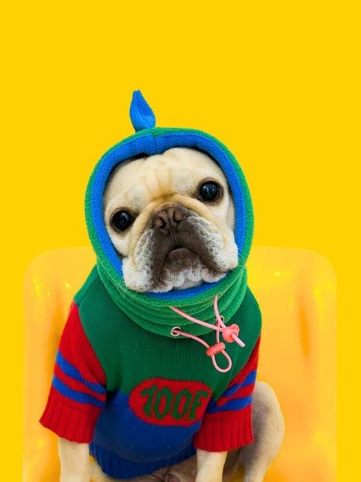 TOOF Dino Snood L Green