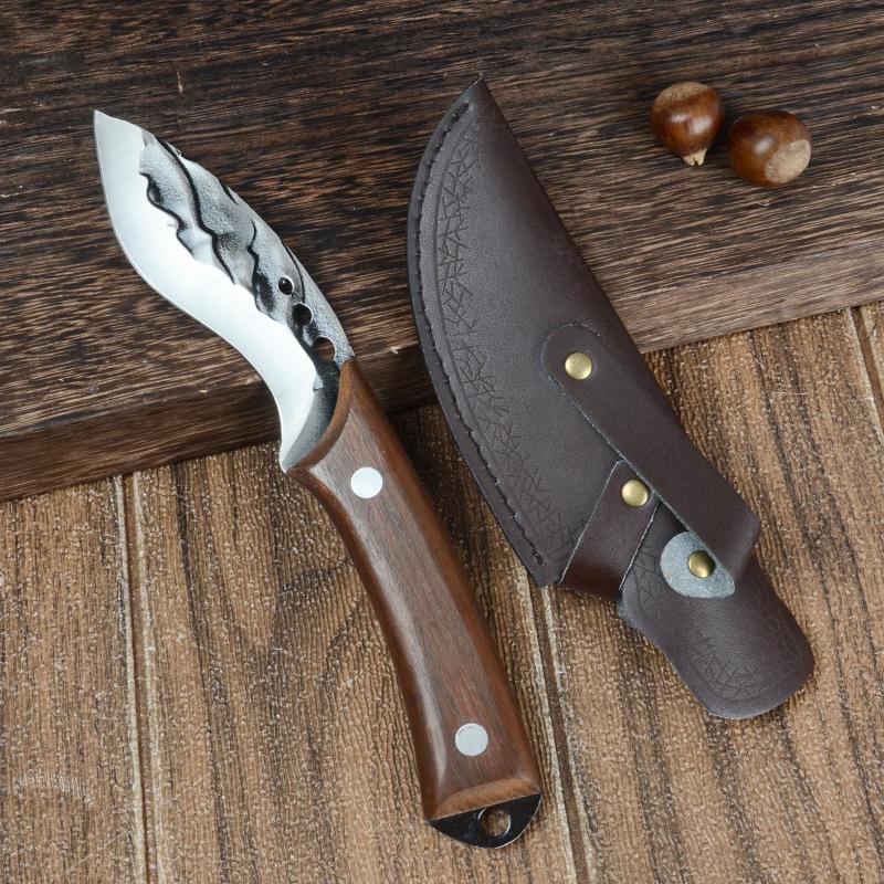 Рыболовный нож из нержавеющей стали, кухонные ножи, ножи для мяса, костей, инструмент для резки фруктов и овощей с чехлом для ножа