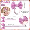 Colorful Dog Hair Bow Headbands Hair Band Pet Costumes Adjustable Pet Hair Bows  Valentine's Day