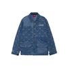 Li Ning Sports Basketball Series Loose Casual Denim Jacket Autumn Men Jacket Denim-Blue AJDR441-1