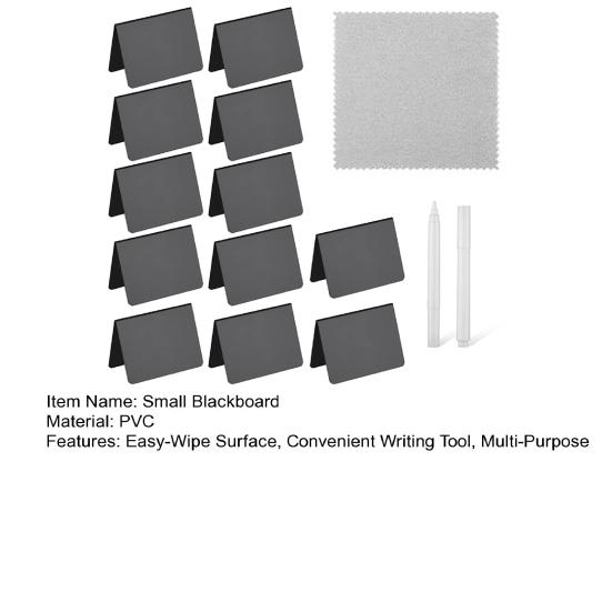 12 шт. маленькие доски для записей еда шведский стол многоразовые мини-доски с белой ручкой