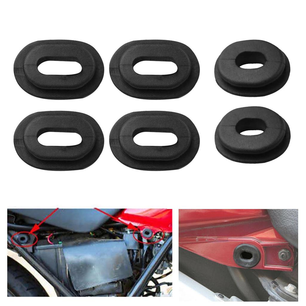 12Pcs Rubber Grommet Assortment Kit, Rubber Grommets for CG125 CB 100 550K 550F 750F CB125S CL XL 100 125 SL