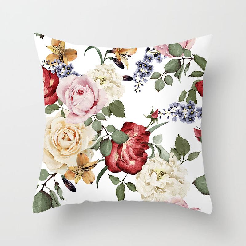 New Rose Flower Pillow Cover Home Sofa Pillow Cushion Cover Side Sleeping Chair Soft Premium Durable Quality Useful