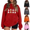 Women's Casual Fashion Halloween Print Long Sleeve O-Neck Sweatshirts Pullover Top