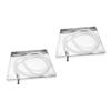 LEDMOMO Set of 2 Air Conditioner Outdoor Unit Water Drain Trays, Window Unit Windbreaker, Portable Air Cooler, Absorbent Rack, Washing Machine Drain P
