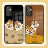 Чехол для телефона C-Chip 'n' Dale для Samsung S24 Ultra S23 S22 S20 Fe S21 Plus A54 A34 A24 A53 A13 A16 Стеклянная задняя крышка