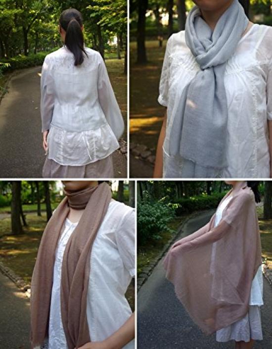 All Over the Cashmere Touch [.a World] Stole, Silk, Wool, Large, Women's, Thin, Black, (Black)