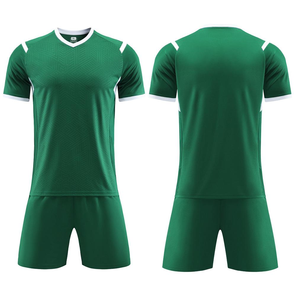 Wholesale 2025 children's football jersey set, primary school football training jersey, boys and girls competition printed jersey