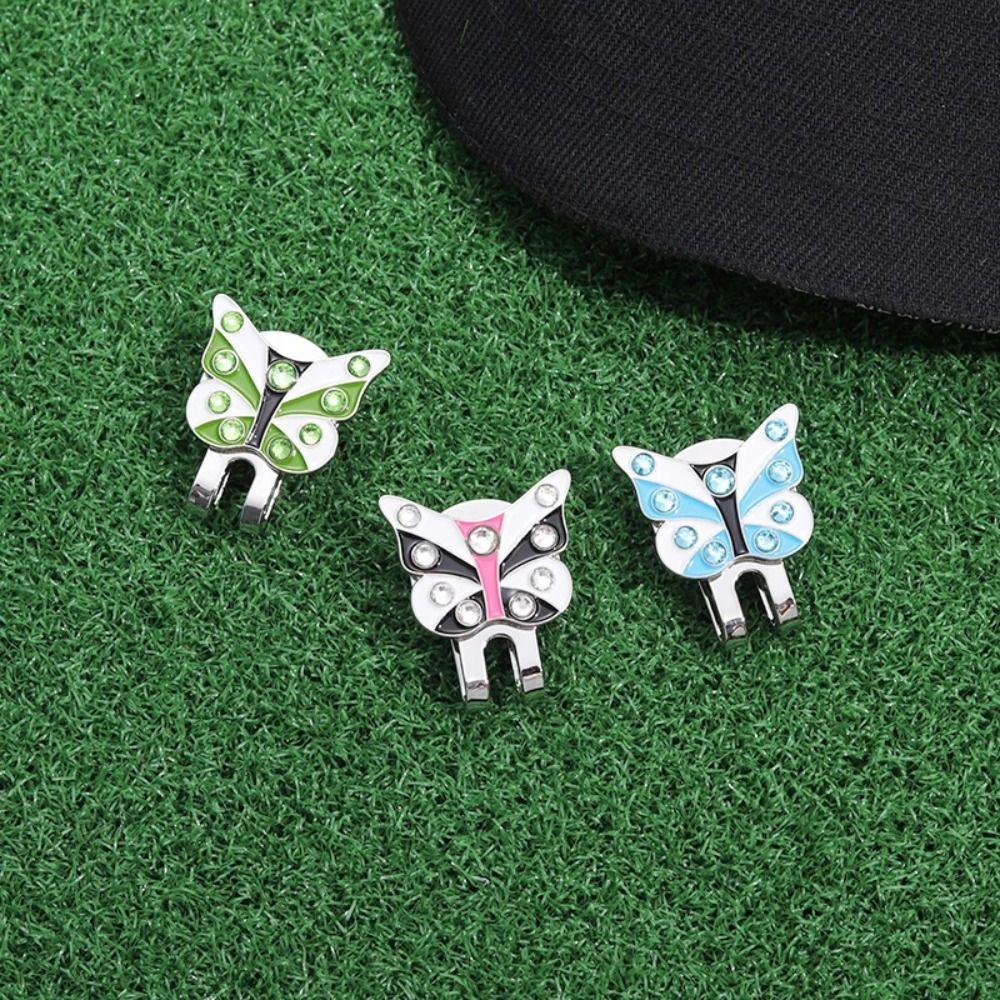 Butterfly Shape Golf Ball Marker Brim Clip Golf Hat Marker Golf Lovers Golf Cap Clip Women Girls