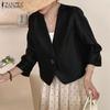 Women Casual V-neck Long Sleeve Loose Cardigan Blouse