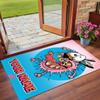 Crystal Velvet Rug Custom Name Text, Soft Non Slip Floor Mat Home DecorCourage the Cowardly Dog