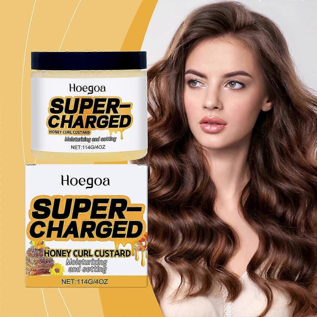 Hoegoa Hair Styling Cream, Moisturizes, Nourishes, Voluminous, Creates A Smooth And Radiant Look, And Is A Daily Elastic Cream