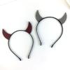 Wind Personality Rhinestone Demon Horn Headband Halloween Cute Funny Horn Dress Up Headgear Men'S And Women'S Headbands