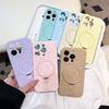 Применимо к Apple iPhone16ProMax чехол для мобильного телефона с жидким рисунком котенка 15P магнитный держатель с присоской защитный чехол с мелкими отверстиями